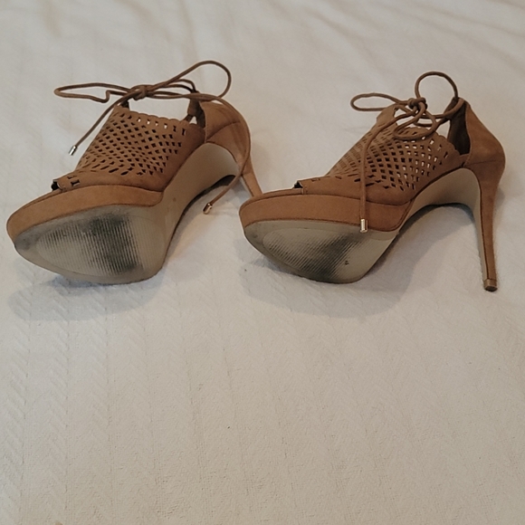 Aldo Tan Suede Ankle Strap Heel - Picture 2 of 3